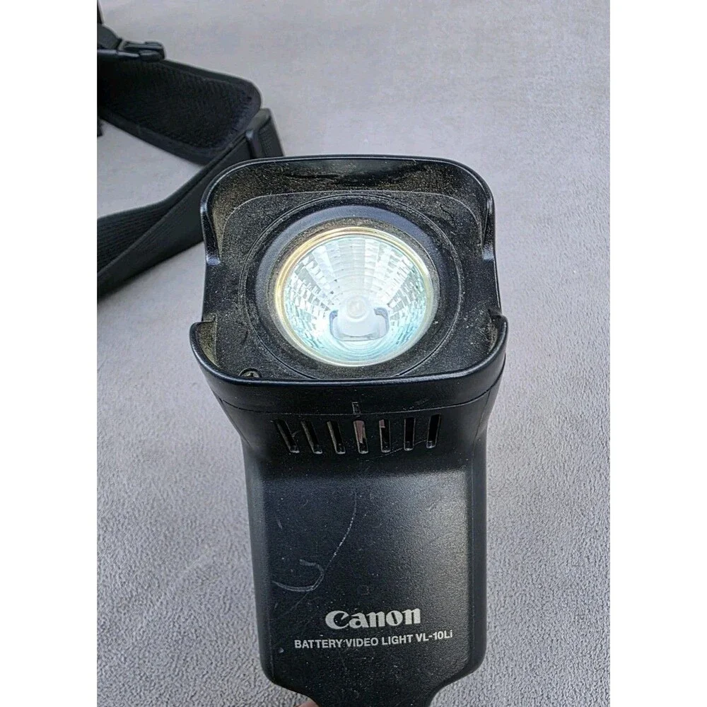 Used Canon VL-10Li On Camcorder Battery Video Light *W/ BATTERY*